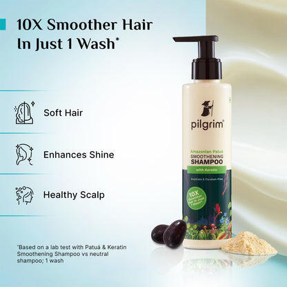 Pilgrim Cosmetics Patuá & Keratin Smoothening Hair Shampoo 200 ml 6.8 fl. oz
