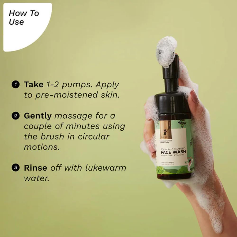 Pilgrim Cosmetics Squalane Foaming Facewash 120ml
