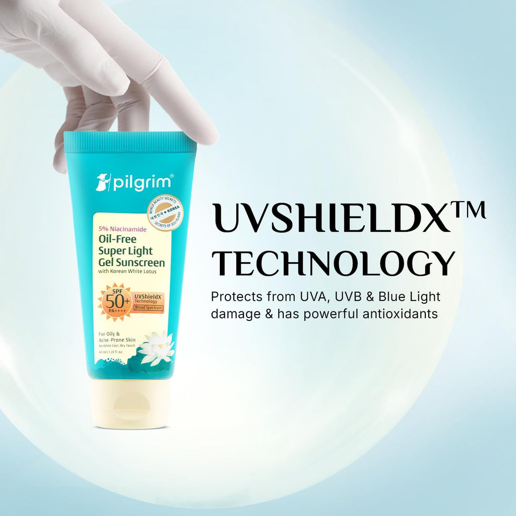 Pilgrim Cosmetics 5% Niacinamide Oil-Free Super Light Gel Sunscreen SPF 50+ PA++++ 40ml