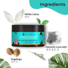 Pilgrim Cosmetics Volcanic Lava Ash Face Scrub with Yugdugu & White Lotus 100g