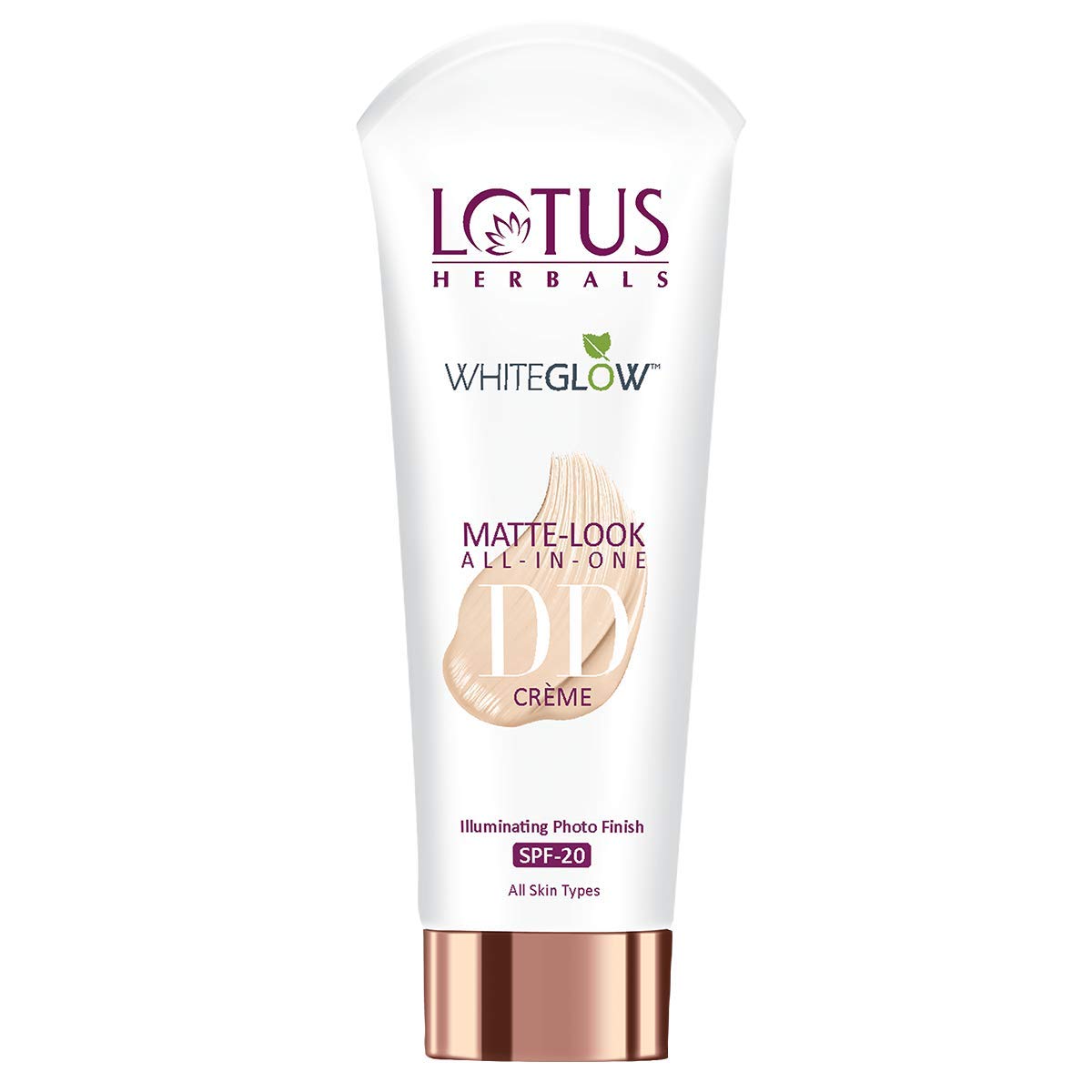 Lotus Herbals Cosmetics WhiteGlow Matt Look DD Cream SPF 20 Natural Beige 50g