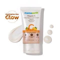 Mamaearth Vitamin C Daily Glow Lumi Cream with Vitamin C & Turmeric for Highlighter Like Glow 30g