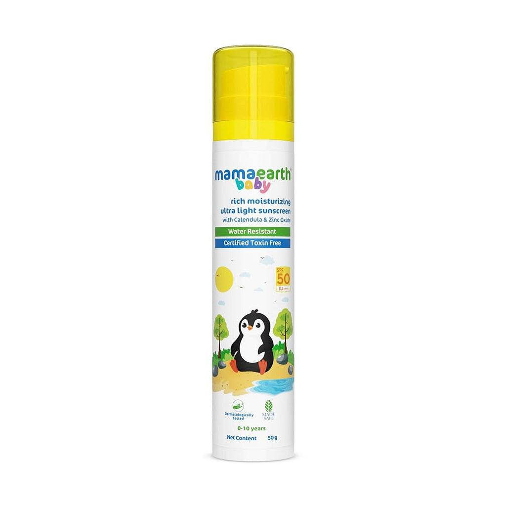 Mamaearth Baby Rich Moisturizing Ultra Light Sunscreen 50g