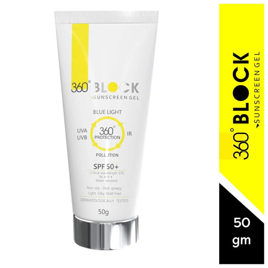 360 Block Sunscreen With SPF 50+ Gel 50g