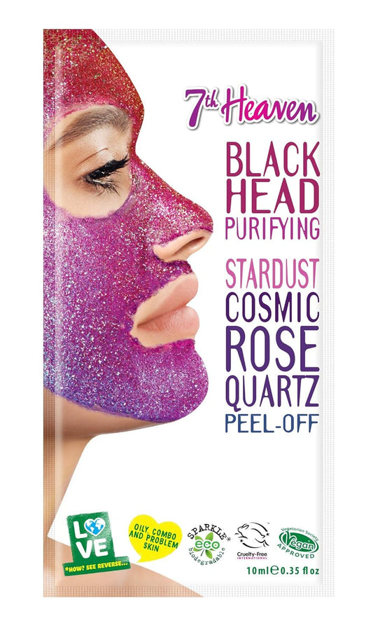 2 X Stardust Cosmic Rose Quarts Peel off Mask 10ml