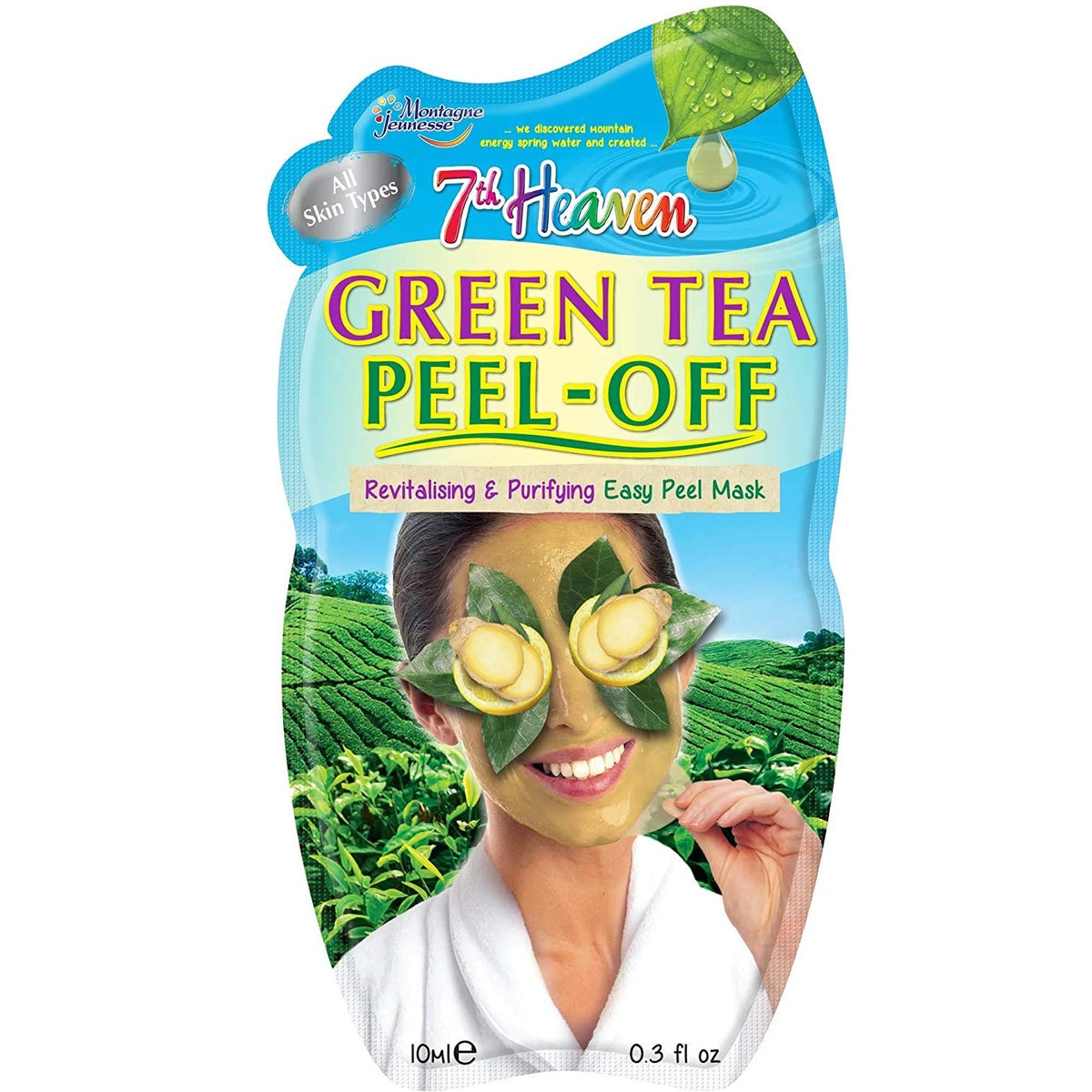 2 X Montagne Jeunesse Gree Tea Peel Off Mask 10ml