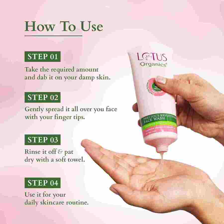 Lotus Organics+ Cosmetics Lotus Precious Brightening Facewash 100g