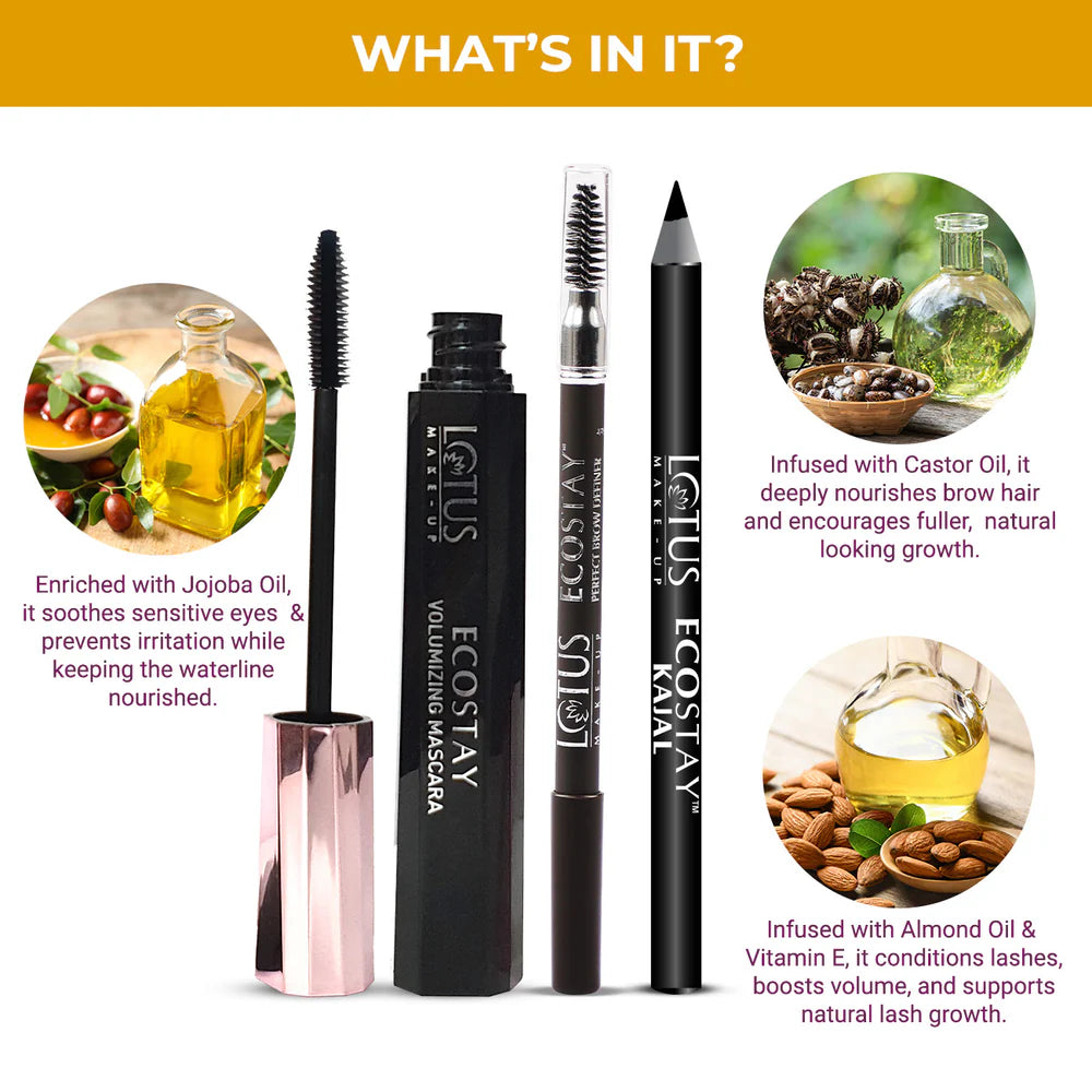 Lotus Make Up Cosmetics Ecostay Glam Gaze Essential Kit 54.23g