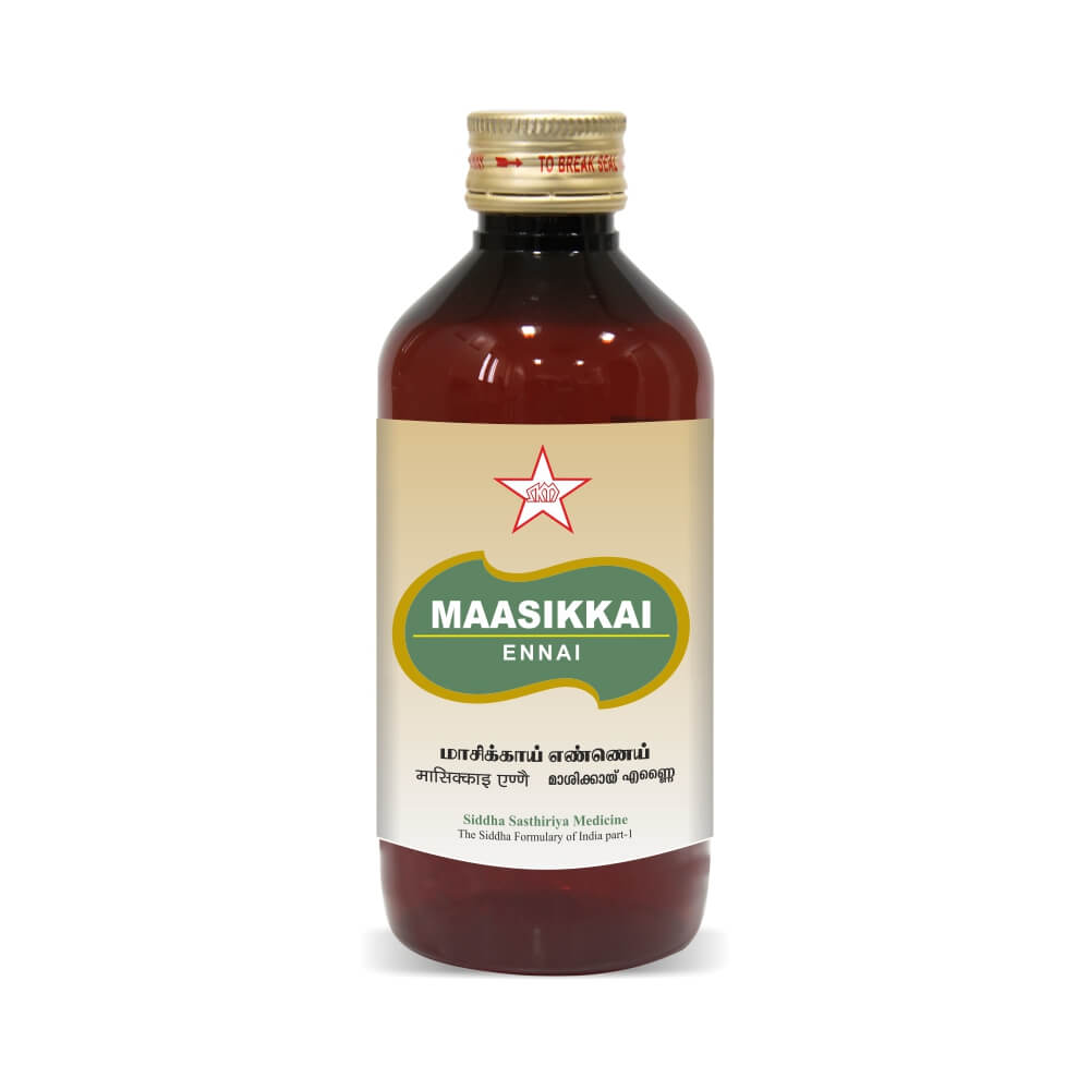 Skm Siddha Ayurveda Maasikkai Ennai Liquid 100ml & 500ml