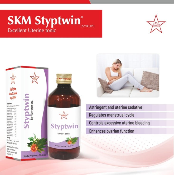 Skm Siddha Ayurveda Styptwin Syrup 200ml