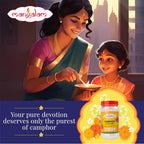 Mangalam 100 % reine Kampferplatte, hinterlässt keine Rückstände oder Asche, Flaschentablette