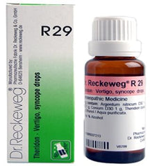 Dr Reckeweg Homoeopathy R29 Vertigo And Syncope Drops 22 ml