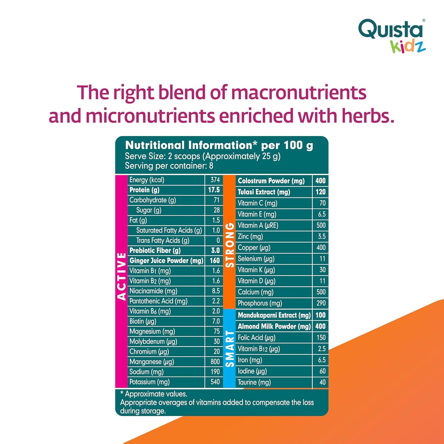 Himalaya Herbal Quista kidz Vanille &amp; Schokoladenpulver 200 g