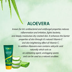 Bakson's Sunny Herbals Aloe Vera Skin mit Aloe Vera für gesunde Hautpflege, Gel, 100 g