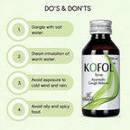 Charak Ayurvedischer Kofol-Sirup &amp; Kofol Sf Hustenstiller, zuckerfreier Sirup, 100 ml