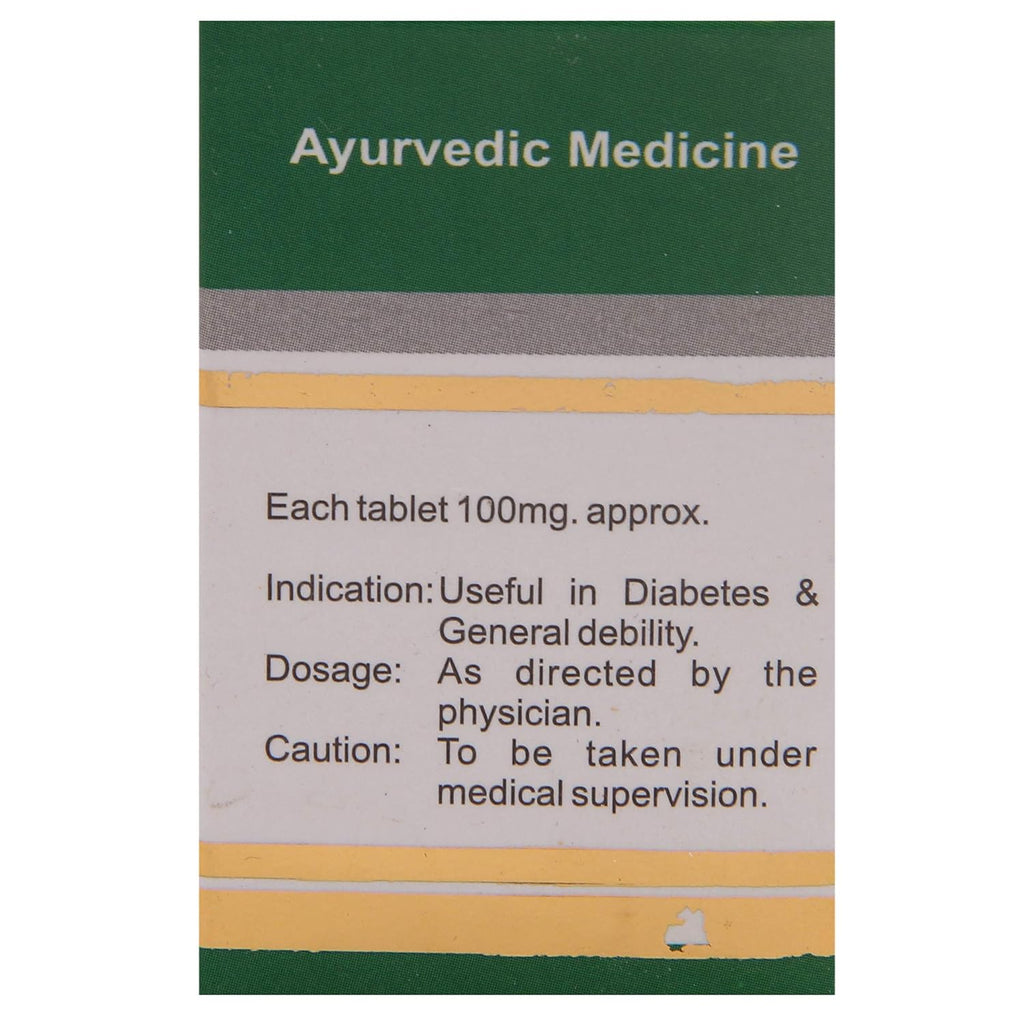Dhanvantari Ayurveda Vasant Kusumakar Ras Nützlich bei Diabetes Suvarn Yukta Tablet