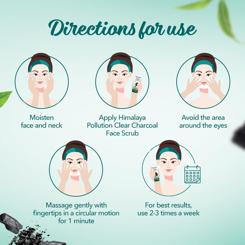 Гималайский травяной аюрведический уход за собой Детокс древесный уголь отшелушивает загрязнения выводит токсины из кожи Скраб для лица