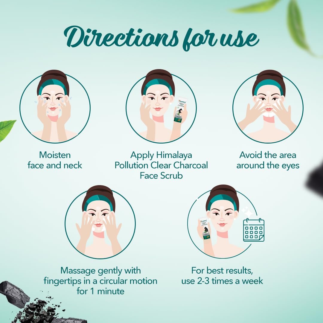 Гималайский травяной аюрведический уход за собой Детокс древесный уголь отшелушивает загрязнения выводит токсины из кожи Скраб для лица