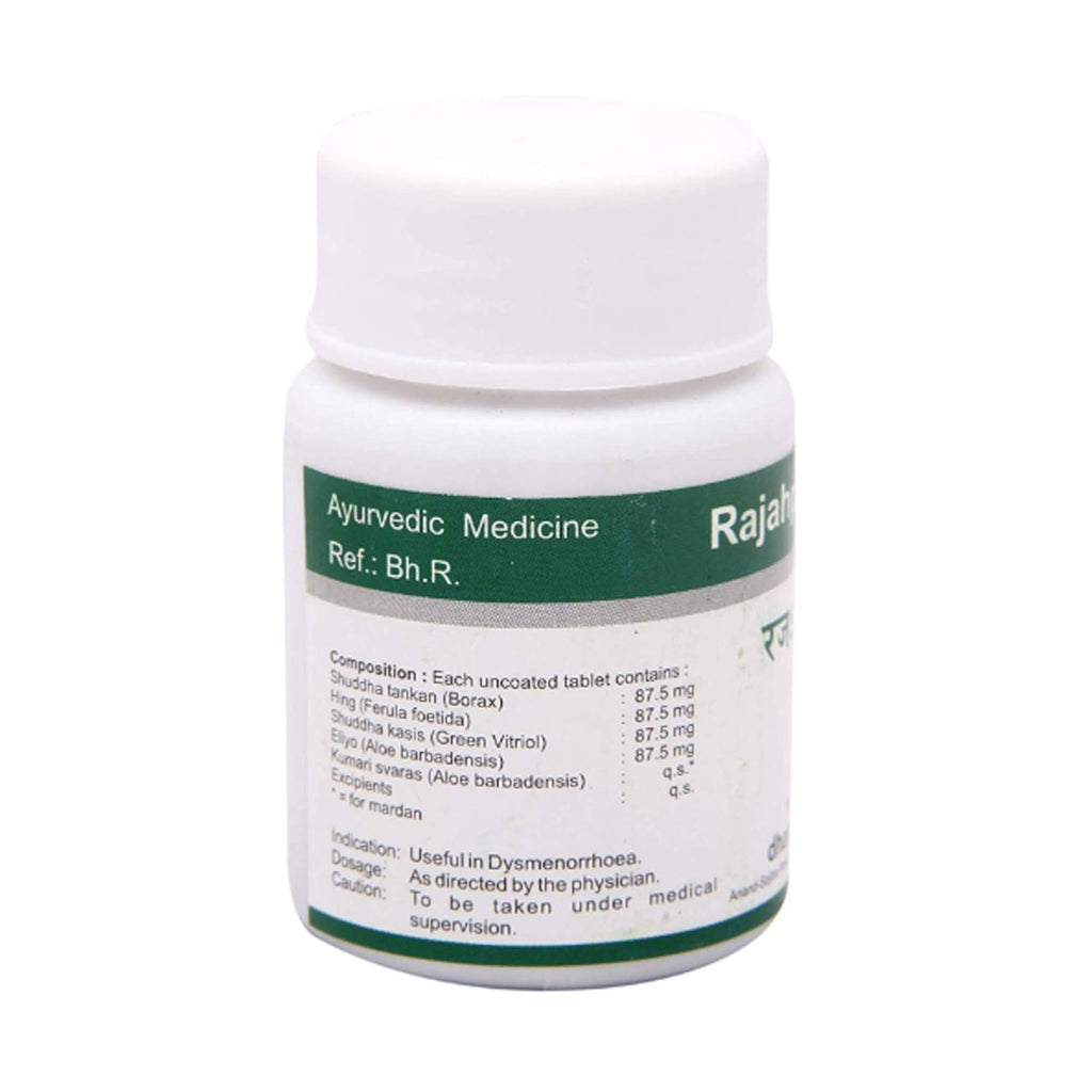 Dhanvantari Ayurvedic Rajahpravartani Vati Nützlich bei Dysmenorrhoe-Tablette