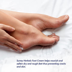 Bakson's Sunny Herbals Foot With Aloevera & Sarsaparilla Moisturised Soft Feet Skin Care Cream 100gm