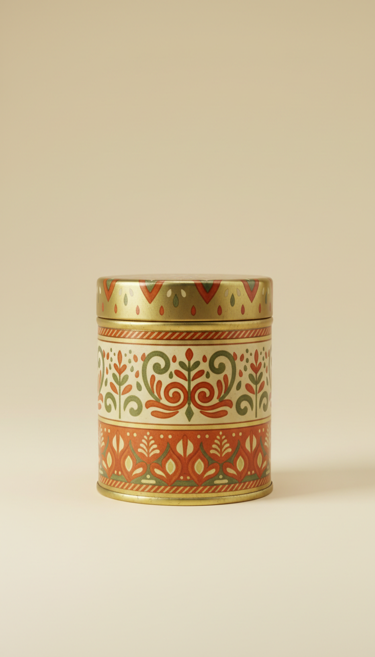 Herbal Oil Tin Canister