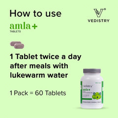 Vedistry Ayurvedic Amla+ Strengthens Overall Health 60 Tablets