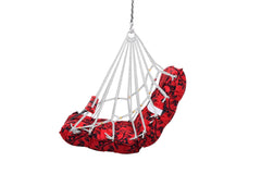 Cotton Baby Swing for Kids jhula 1-5 Years Swings Cradle Chair uyyala New Born Baby Gifts Foldable and Washable with Safety Belt, Home & Garden (red)