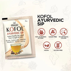 Charak Kofol Ayurvedic Sip Instant Kadha Powder 10 X 3g