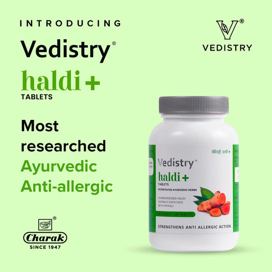 Vedistry Aayurvedic Haldi+ Strengthens Anti Allergic Action 60 Tablets