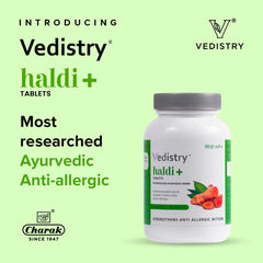 Vedistry Aayurvedic Haldi+ Strengthens Anti Allergic Action 60 Tablets