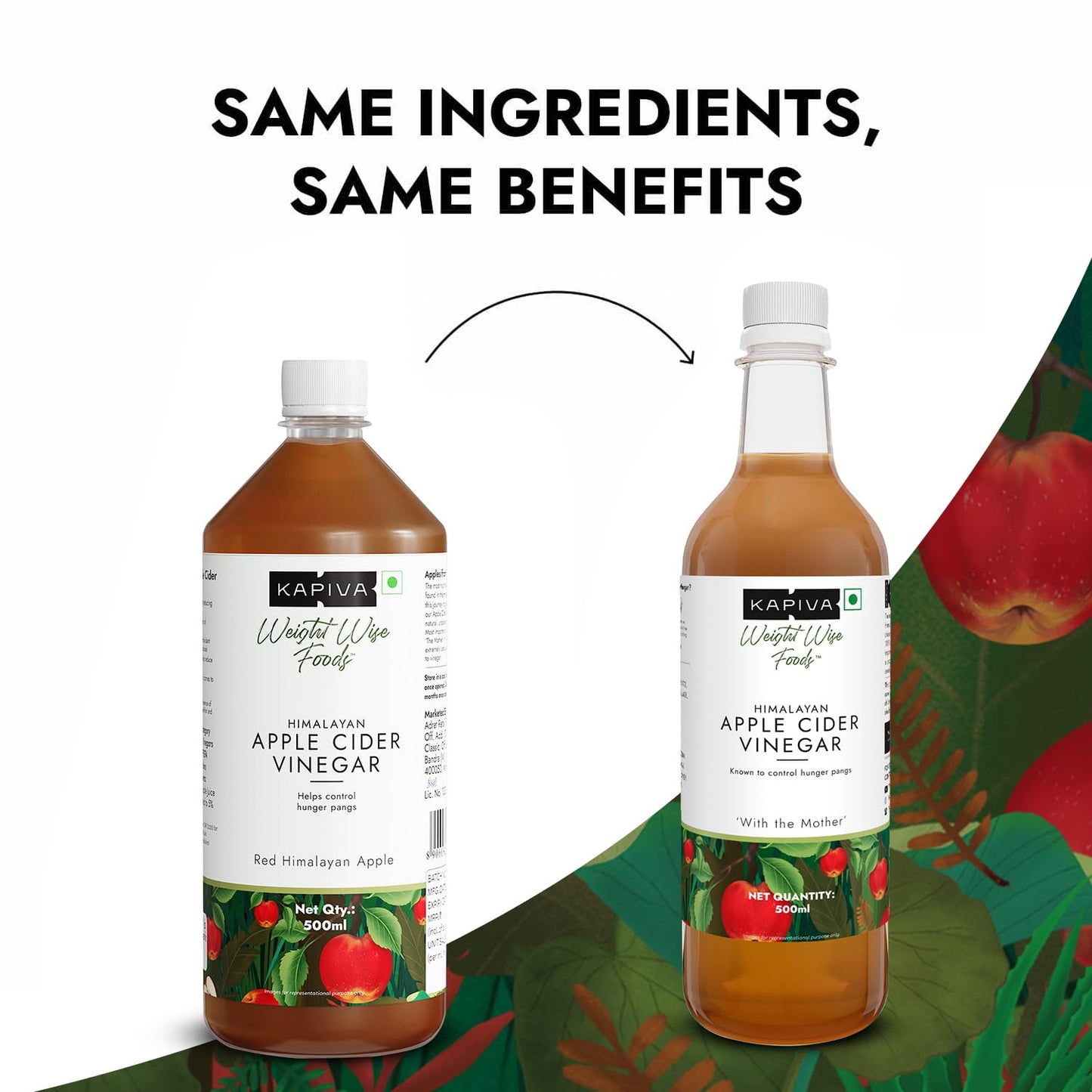 Kapiva Himalayan Apple Cider Vinegar with Mother Liquid 500ml