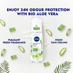 Nivea Naturally Good Deodorant Bio Grüner Tee &amp; Bio Aloe Vera für Frauen 75 ml
