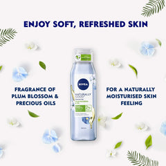 Nivea Naturally Good Body Wash, Maiglöckchen, Orangenblüten- und Pflaumenblütenöl-Duschgel, ohne Parabene, vegane Formel, 98 % Inhaltsstoffe natürlichen Ursprungs für ein sanft reinigendes Duschgel, 300 ml