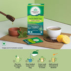 Organic India Tulsi Green Tea Honey Lemon 25 & 100 Teabags