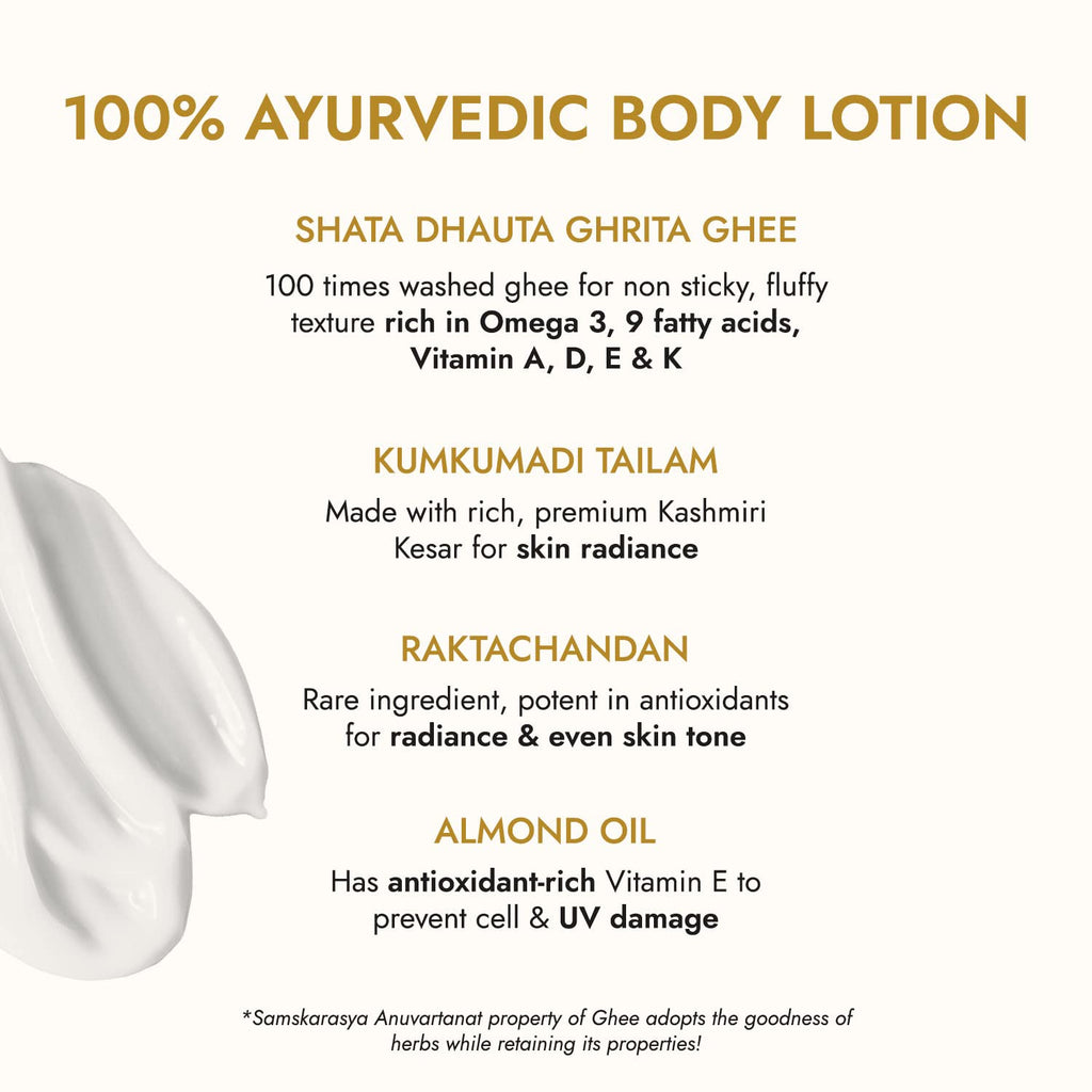 Kapiva Ghee Kumkumadi Body Lotion 200ml