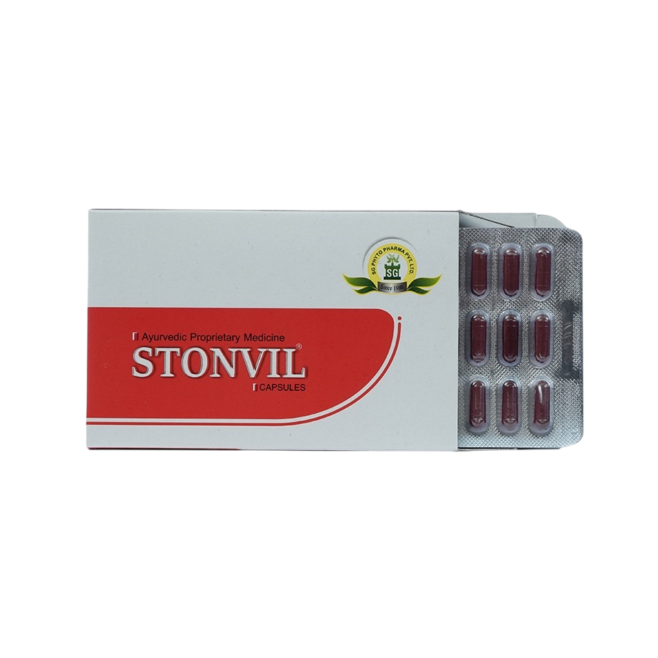 SG Phyto Pharma Ayurvedic Stonvil 120 & 550 Capsules & Syrup