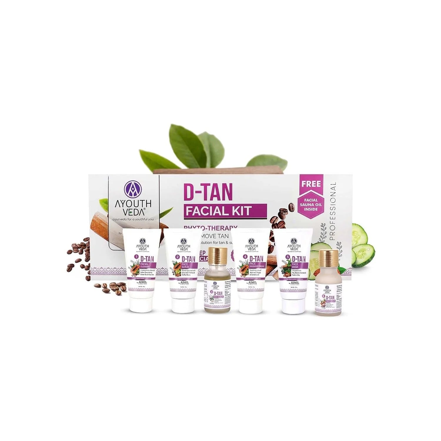 Aimil Ayouthveda Cosmetics D Tan Facial Kit 230g