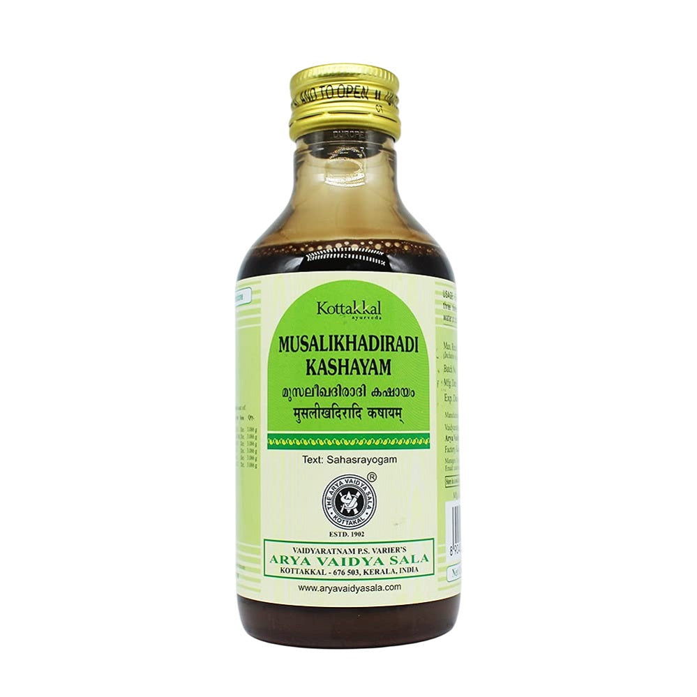 Kottakkal Ayurvedic Musalikhadiradi Kashayam Liquid 200ml