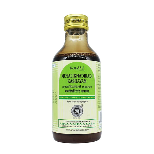 Kottakkal Ayurvedic Musalikhadiradi Kashayam Liquid 200ml