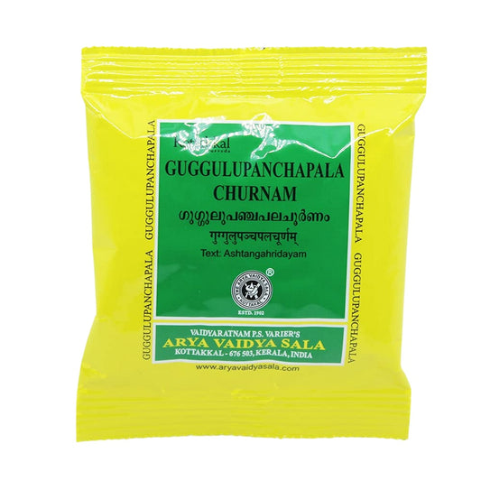 5 X Kottakkal Ayurvedic Guggulupanchapala Churnam Powder 10g