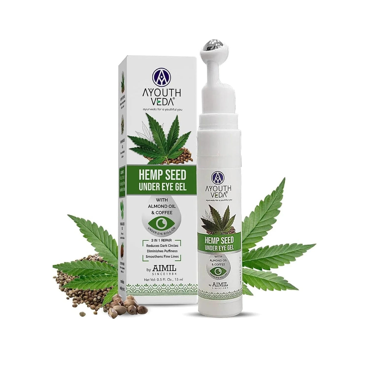 Aimil Ayouthveda Hemp Seed Under Eye Gel Ayurvedic – 15ml