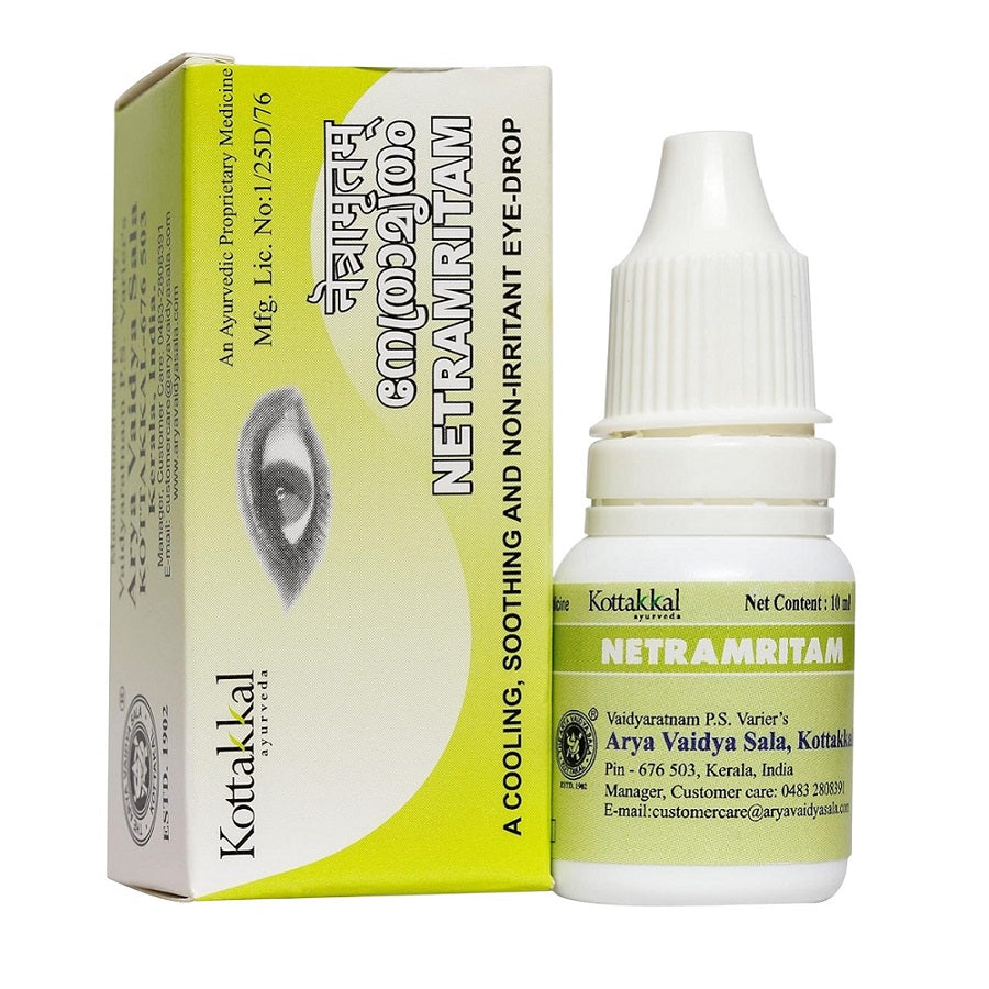 Kottakkal Ayurvedic Nethramritham Eye Drops 3 X 10ml