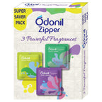 Odonil Zipper Air Freshener Joyful Lavender,Soulful Jasmine & Blissful Citrus 30 g (3 X 10g)