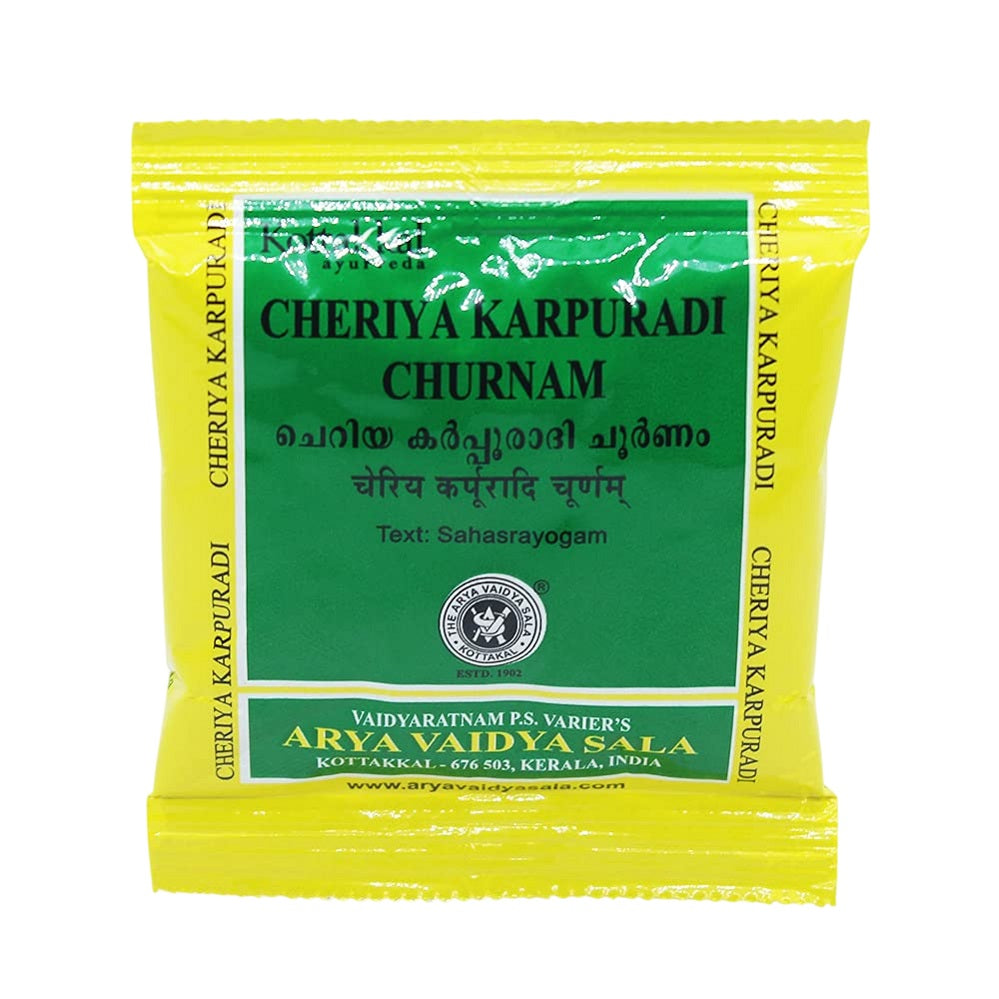 5 X Kottakkal Ayurvedic Cheriya Karpuradi Churnam Powder 10g