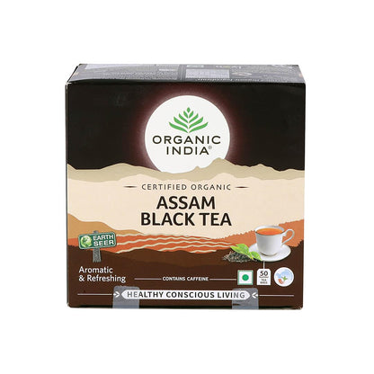 Organic India Assam Black 25 Tea bags,50 Teabags & 100 Teabags