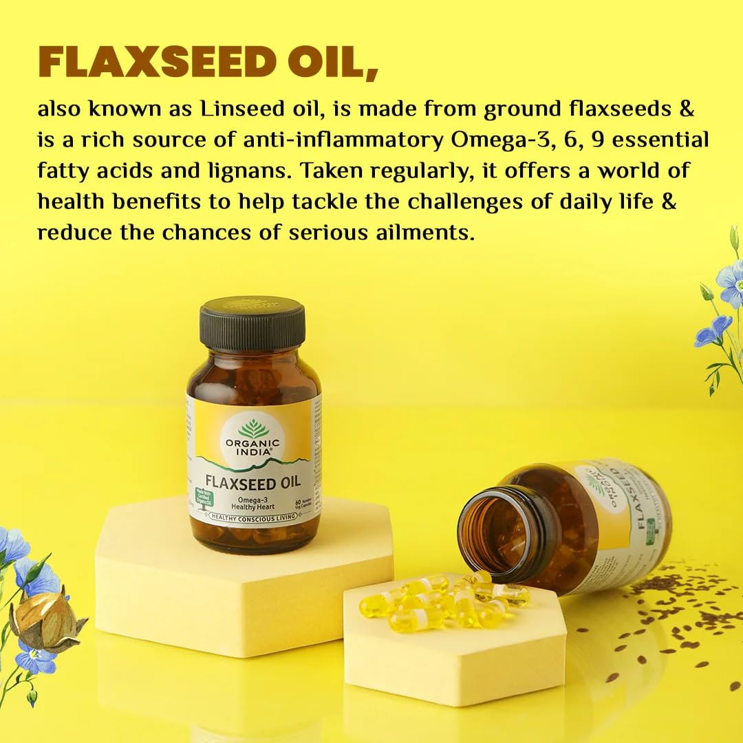 Organic India Organic Flaxseed Oil Capsules