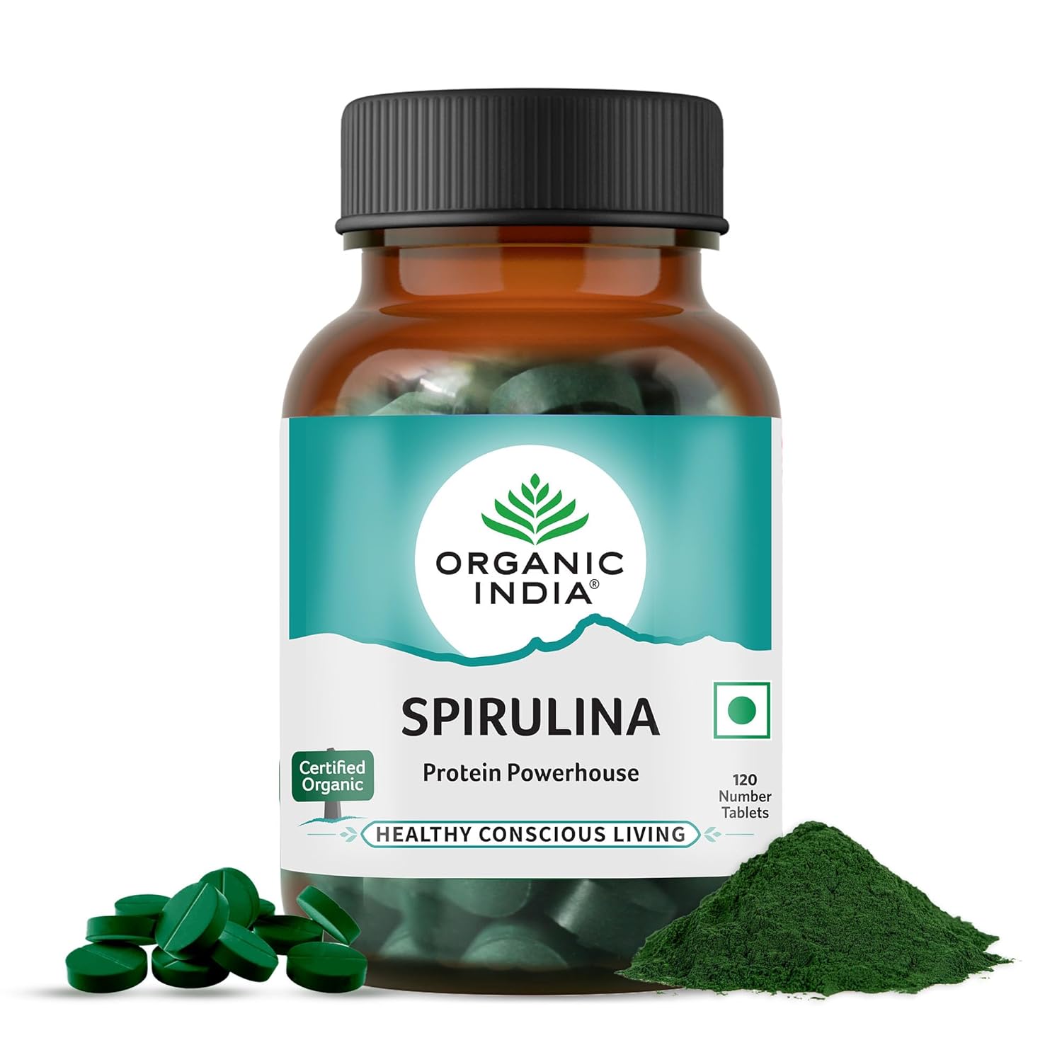 Organic India Spirulina 120 Tablets