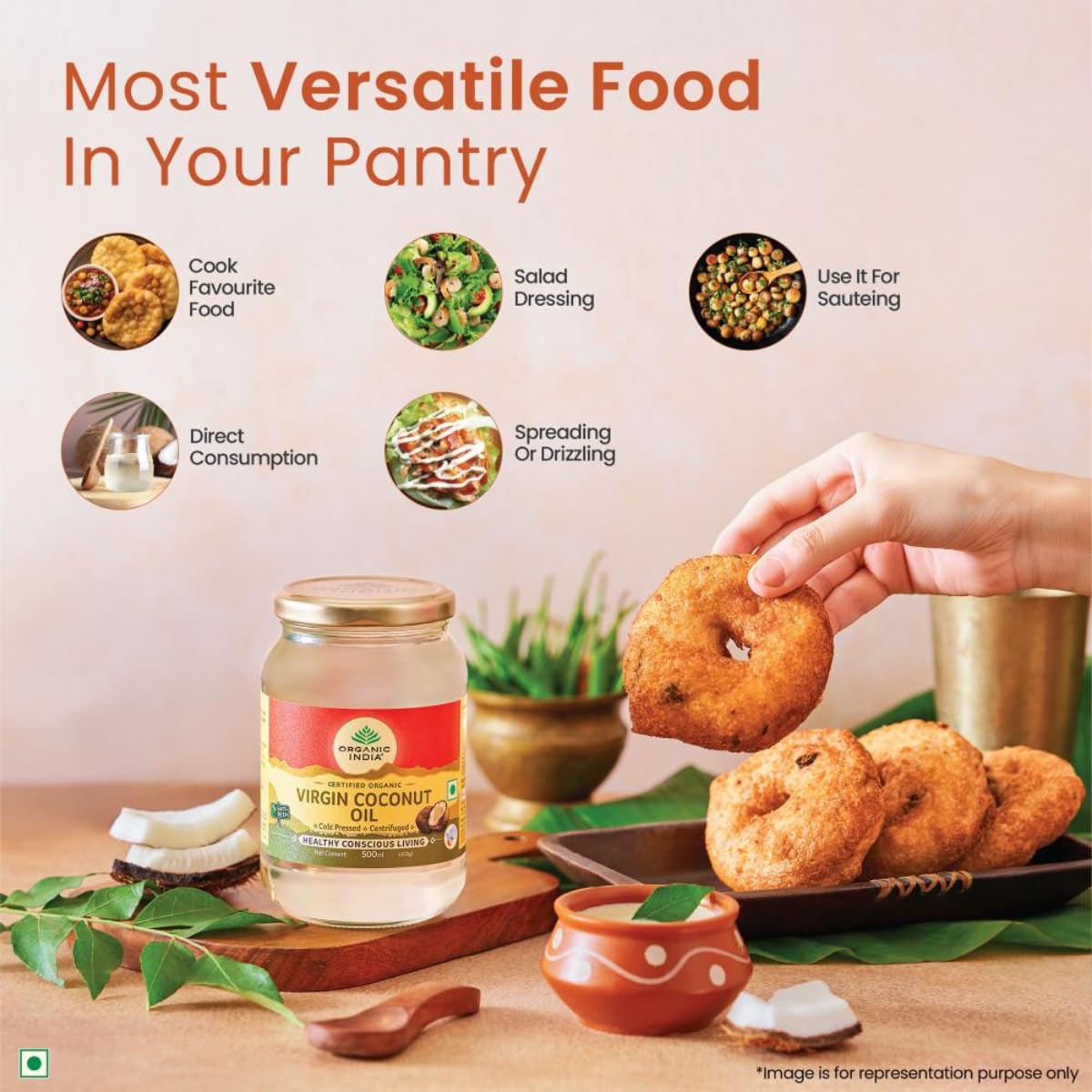 Organic India Coconut Oil Virgin 500ml