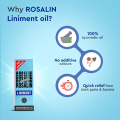 Bhawsar Ayurvedic Rosalin With Muscle And Joint Pain Of Neck,Shoulder Liniment Oil
