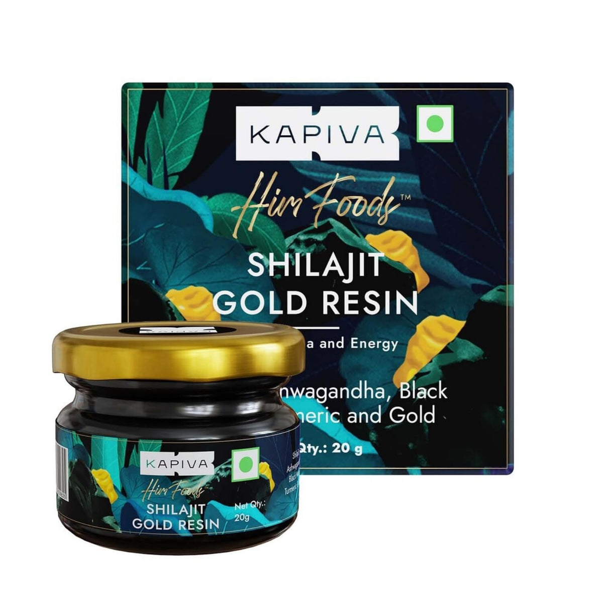 Kapiva Ayurvedic Shilajit/Shilajeet Gold Resin 500mg 20g